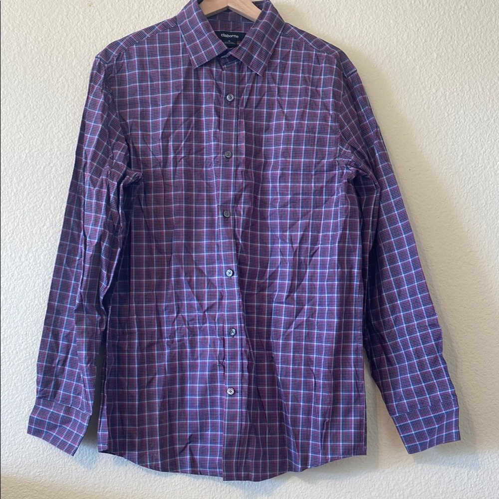 NWT Men's Purple Checkered Shirt
